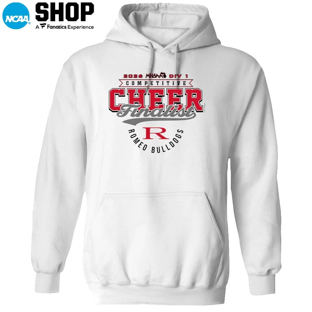 Romeo Bulldogs 2026 MHSAA DIV 1 Competitive Cheer Finalist T-Shirt