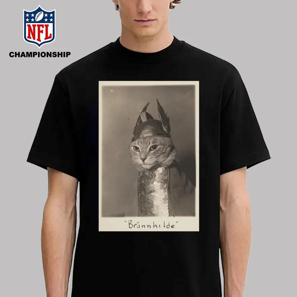 Royal Cat Brunnhilde Wearing Armor Shirt