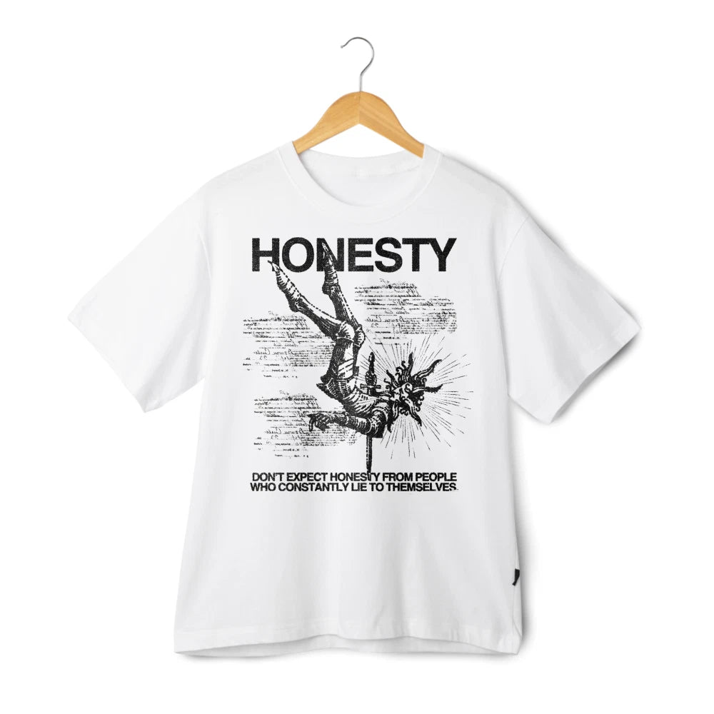 Surreal Honesty Skeleton Unisex T-Shirt - Gift for Edgy Style Lovers