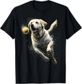 Yellow Labrador Retriever chasing a ball Retriever Dog Gift Unisex T-Shirt