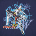 Vintage Y2K Mobile Suit Gundam Wing T Shirt Mens Large Navy Blue Wing Zero SOTSU