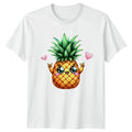 Stay Sweet Rock On Pineapple T-Shirt Kawaii Fruit Tropical Food Birthday Gift