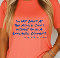 Sarcastic Comment T-Shirt | Funny Friends and Chandler Quote Tee, Classic Sitcom