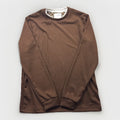 Cactus Man Ricky Singh Brown Ribbed Long Sleeve Shirt M