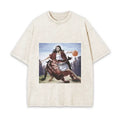 Vintage Jesus Basketball Meme T-Shirt Funny Christian Graphic Tee