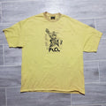 vintage y2k 2000s flcl fooly cooly haruko yellow t-shirt xl anime Broccoli gear