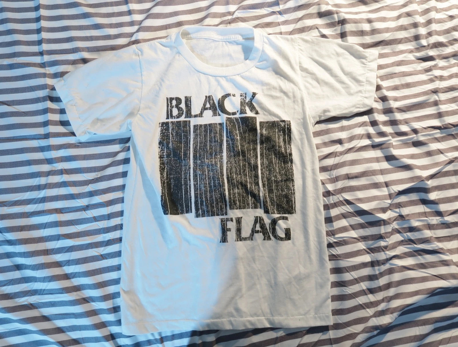 Black Flag T-Shirt  Punk single stitch reprint ringspun cotton