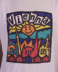 vintage 80s 90s single stitch Vienna Austria T-Shirt Pop Art soft thin XL