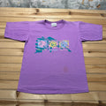 Vintage 90s Reebok Tennis Ball Pop Art Splash Sports Graphic Shirt Men's Medium