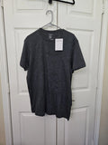 Calvin Klein T-Shirt Mens Size XLarge Charcoal Embroidered Logo Short Sleeve