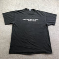 Vintsge Delta Shirt Mens Large Black I Smile Driven Insane Graphic Funny Humor
