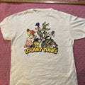 New Looney Tunes Medium T-Shirt Size M White Delta Pro Weights Y2K Cartoons Taz