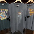 Vintage 90s Harley Davidson Sun Faded T Shirt Grunge Distressed Mens Large