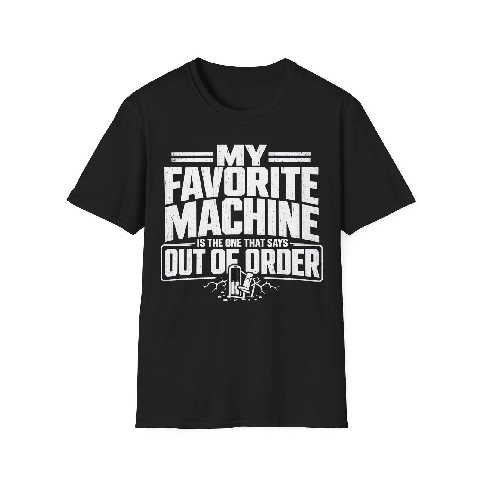 Funny Workout Gym T-Shirt Powerlifting Bodybuilding Activewear Motivational Tee