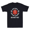 Emotional Support Husband Do Not Pet  Funny Saying Sarcastic Quote Men's T-Shirt