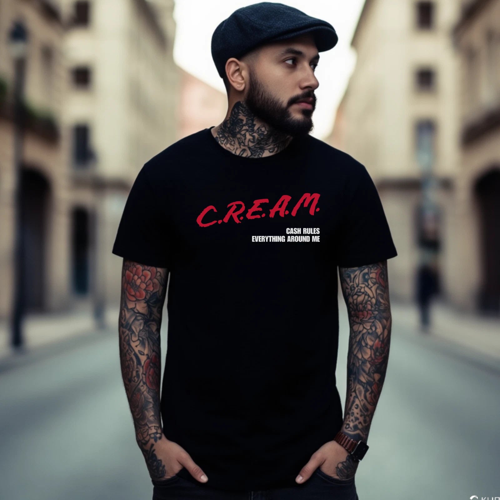 C.R.E.A.M. Wu-Tang Unisex T-Shirt - Retro D.A.R.E. Parody 90s Hip Hop Tee S-2XL