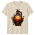 Stained Glass Pumpkin Potion T-Shirt Autumn Halloween Gift For Him And Her