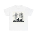 Unisex Adult T Shirt Minimalist Panda in Bamboo Grove