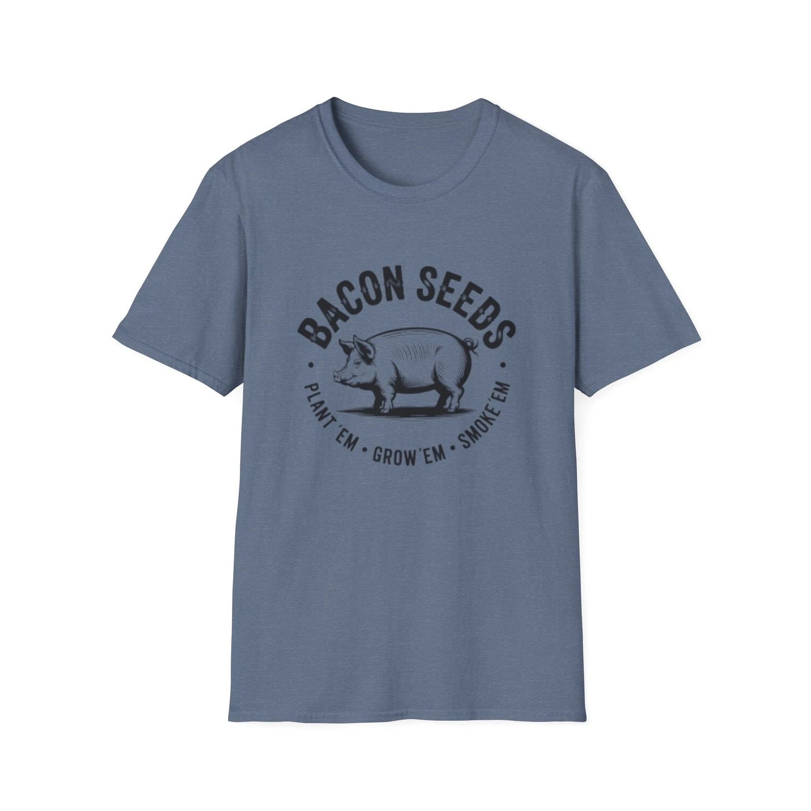 Bacon Seeds pig illustration T-Shirt | Farm humor tee