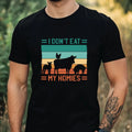 Mens Vegan Print Cotton T Shirt Size XS to 5XL