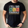 Dad Jokes Science Tee Funny Chemistry Humor Shirt Father Gift for Men