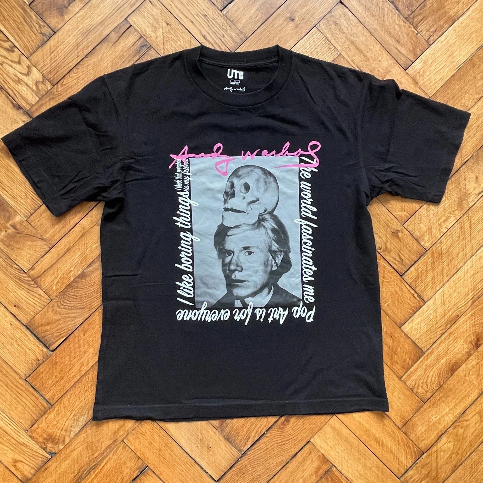 Andy Warhol Pop Art Is For Everyone Graphic Uniqlo Black T-Shirt Medium