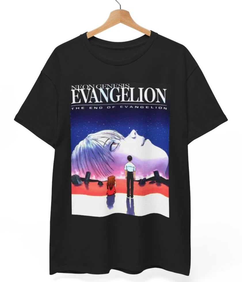 Neon Genesis Evangelion T-Shirt End Of Evangelion Dark Anime Gothic Unisex Tee