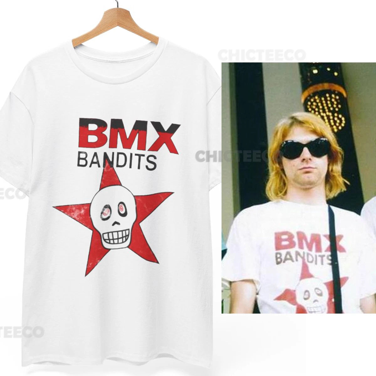 BMX Bandits T-Shirt Kurt Cobain Nirvana Grunge 80s Cult Movie Unisex Tee