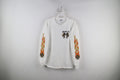 Vtg Y2K Mens S Panama City Bike Week Skull Iron Cross Flames Long Sleeve T-Shirt