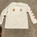 Supreme x Castelli SpongeBob White Long Sleeve Crew Neck Cotton Tee L