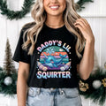 Funny Daddy's Lil Squirter T-Shirt - Cute Adult Humor Ocean Animal Meme Tee Top