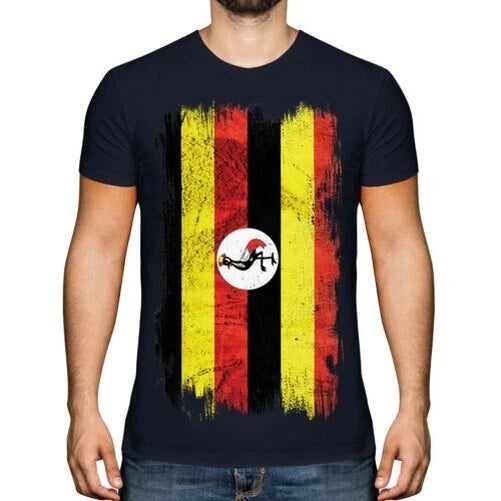 Uganda Grunge Flag Ugandan T-Shirt Football Jersey Gift