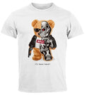 Mens T-Shirt Print Teddy Bear I'll bear back Meme Parody Saying Techwear