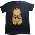 Japanese Style Tattooed Cat Graphic T-Shirt Anime Kawaii Streetwear L