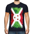 BURUNDI GRUNGE FLAG MENS T-SHIRT TEE TOP BURUNDIAN SHIRT FOOTBALL JERSEY GIFT
