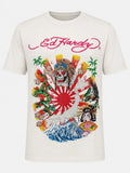 Ed Hardy Japan Rising Sun Rhinestone T Shirt BNWT Large Y2K Christian Audigier