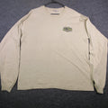 Y2K O'Neill Shirt Mens XL Beige Long Sleeve Surf Logo Graphic T Shirt Tee Back