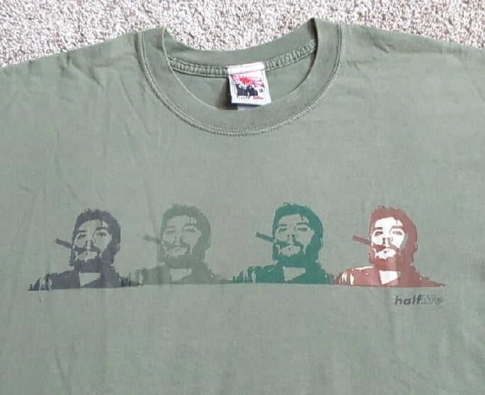 Vintage Half Life Skateboard Shirt Band halflife Che Guevara Gaming Cigar Large