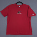 Vintage Quiksilver Shirt Mens XL Red Center Logo Short Sleeve Y2K Surf Skate