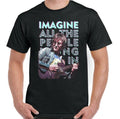 JOHN LENNON T-SHIRT, Imagine Guitar Peace Hippie Psychedelic Tee Top
