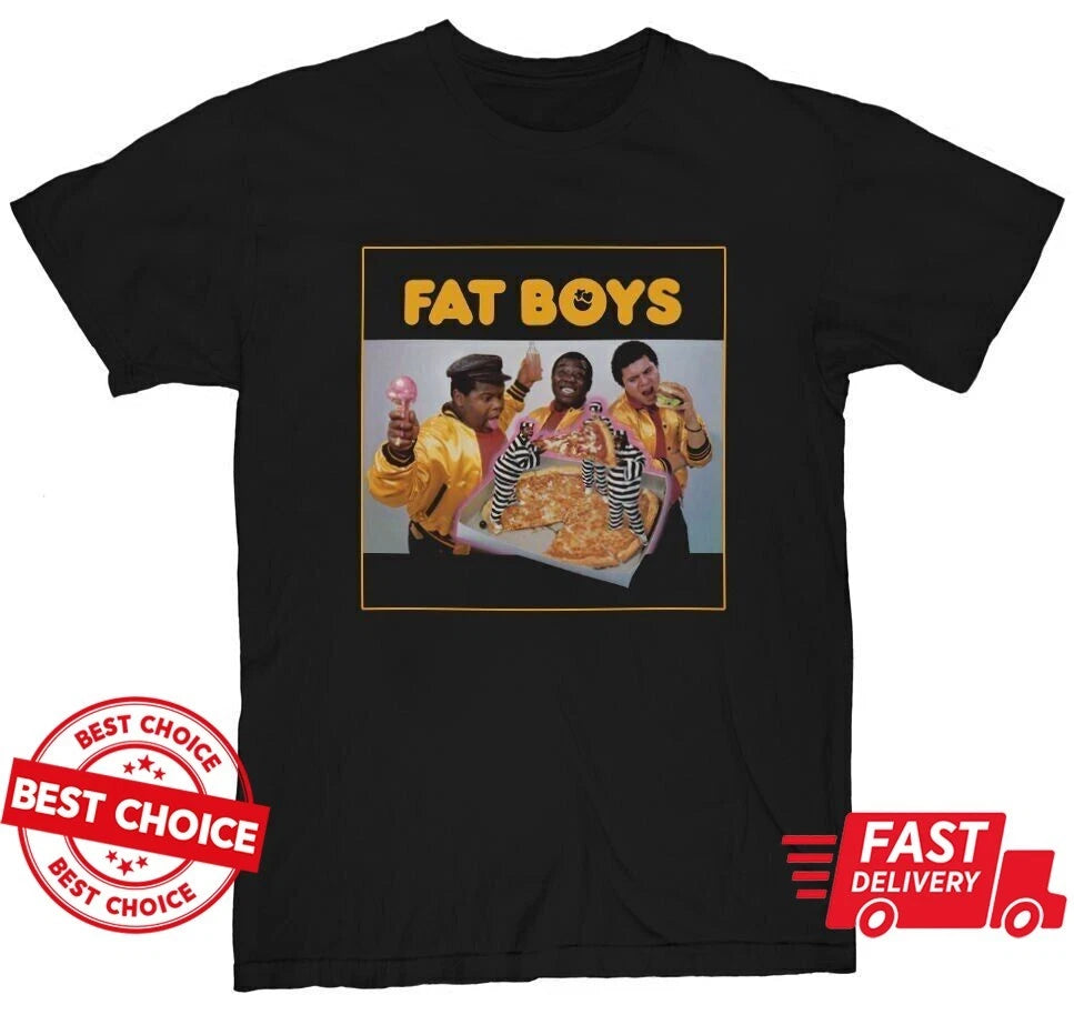 The Fat Boys Hip Hop Band Unisex Black Shirt S-5XL Q7451