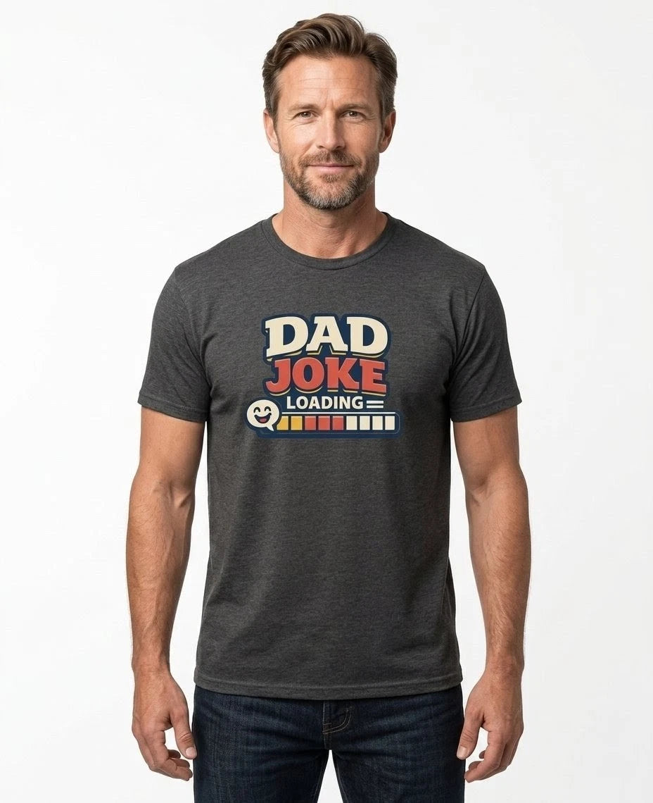 Dad Joke Loading Shirt Funny Father's Day Gift New Dad Humor Graphic Tee For Men