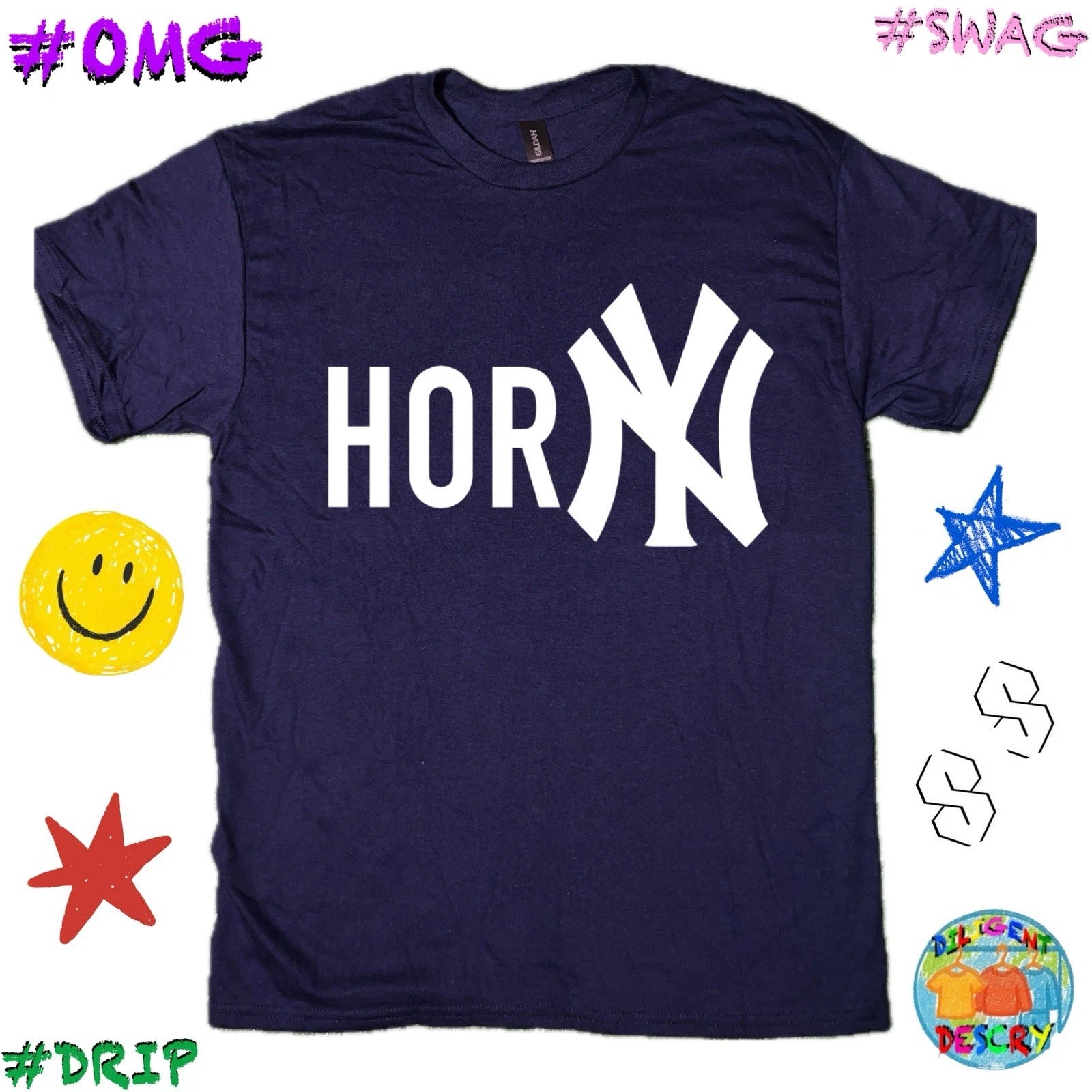 HOR(NY) , Funny Logo Shirt ; TikTok/Twitch Viral NY Meme Shirt Fanum