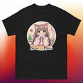 Kawaii Anime Cat Girl Coffee Lover Design C - Unisex Short Sleeve T-Shirt
