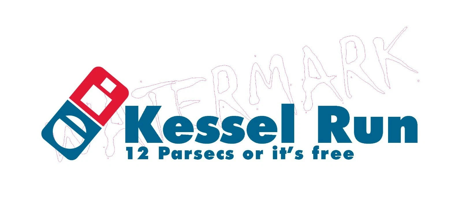 Men's Parody T-Shirt Star Wars: Kessel Run Dominoes Pizza Millennium Falcon