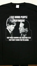 I SEE DUMB PEOPLE T-Shirt Screen Printed The Sixth Sense Bruce Willis Dead meme