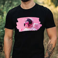 Mens Flamingo Astronaut Print Cotton T-Shirt Size XS to 5XL