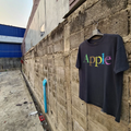 90's Apple Rare T-Shirt Black XXL