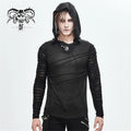Devil Fashion Gothic Black Rock Tops Men Punk T-Shirt Long Sleeve Hoodie Tee