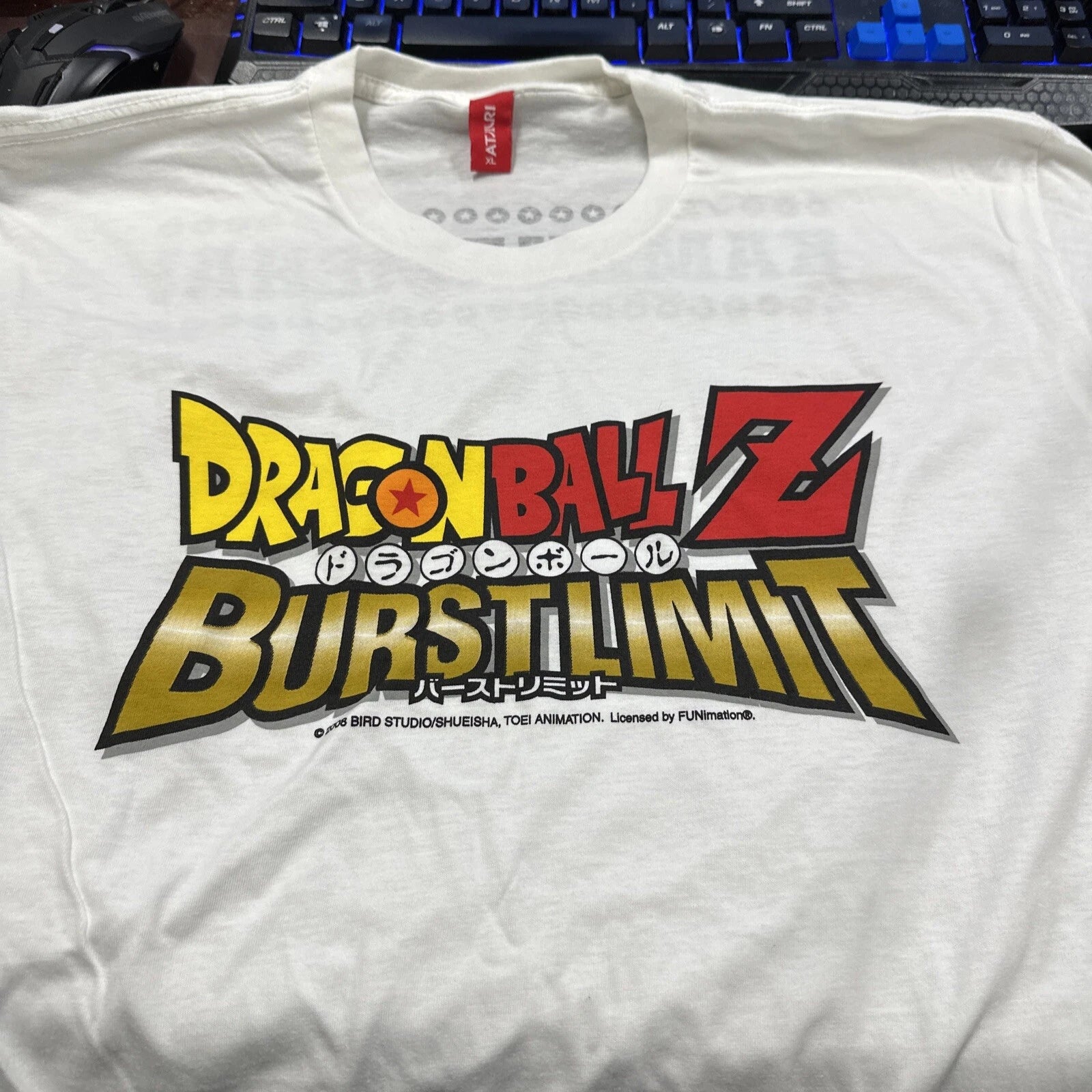 Vintage 2008 Dragon ball Z Burst Limit Anime Cartoon Promo Shirt XL New